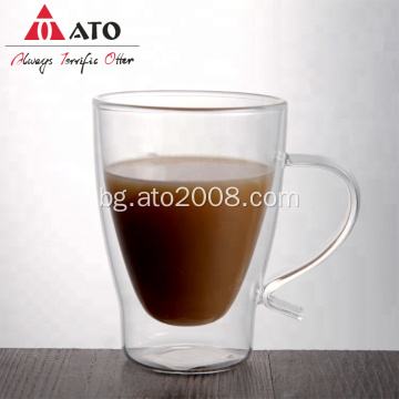 ATO ръчно изработена чаша за кафе с двойна стена
